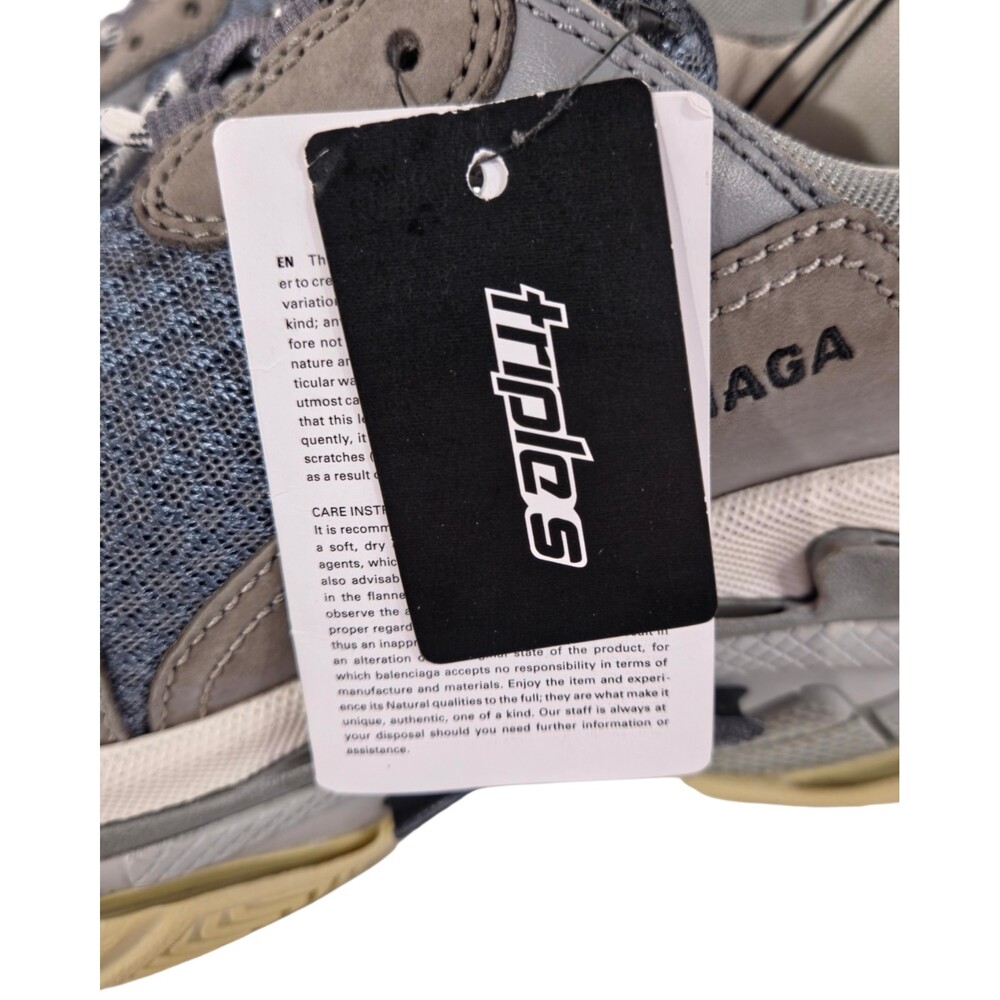Balenciaga Triple S Sneakers US 7 EU 40 Mens Gray $1100 - Picture 8 of 14